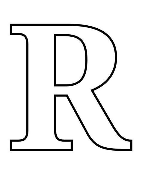 Desenhos Da Letra R Para Colorir E Imprimir Online Cursos Gratuitos Lettering Alphabet