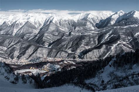Olympic Ski Resort Krasnaya Polyana Sochi Russia Stock Image Image