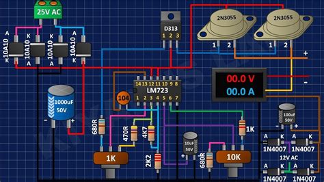 All free electronics projects and free download. How To Make Variable Lab Bench Power Supply | Electronics projects diy, Power supply ...
