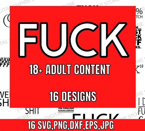 Swear Bundle Adult Content Svg Bundle Fuck Svg Funny Rude Etsy Canada