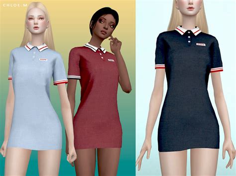 The Sims Resource Chloem Polo Dress