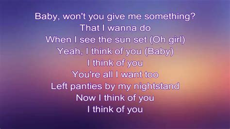 Is officially a classic today, as 20 years have come and gone since the wonders stole our hearts and filled our ears. Jeremih - I Think Of You ft. Chris Brown, Big Sean (lyrics ...