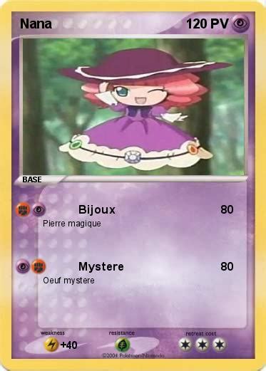 Pokémon Nana 25 25 Bijoux Ma Carte Pokémon