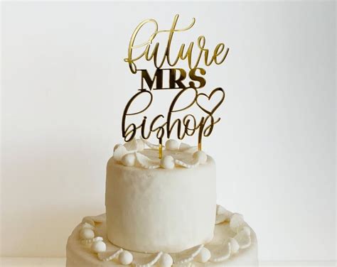 Party Supplies Party Décor Bridal Shower Cake Topper Personalized Bride