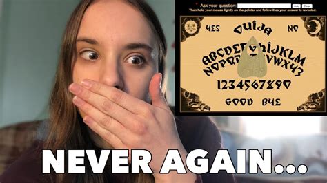 playing an online ouija board never again youtube