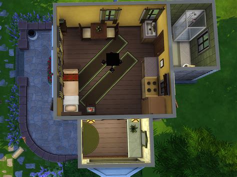 Small Log Cabin Sims 4 Houses