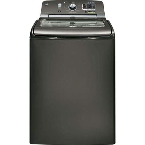 Ge Cu Ft High Efficiency Top Load Washer With Steam In Metallic