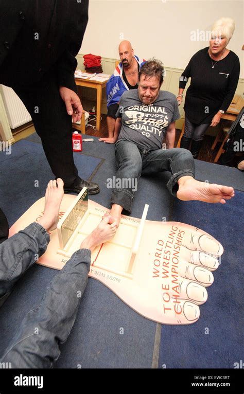 Competitors Battle It Out At The World Toe Wrestling Championships At