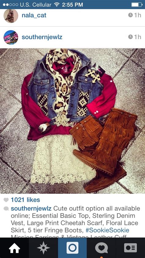 Minnetonkas Denim Vest And Lace So Cute Cute Outfits Outfits