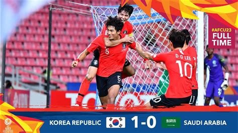 South Korea Vs Saudi Arabia 1 0 Final Afc U 23 Championship 2020