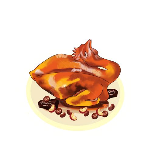 Spicy Chicken Png Image Spicy Chicken Hand Painted Cartoon Food