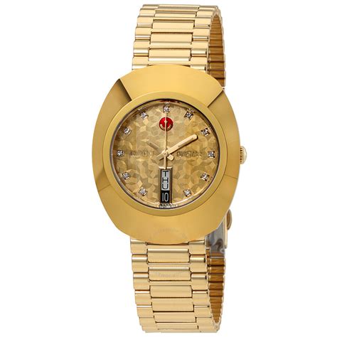 Shop over 110 top rado watches for men from retailers such as farfetch, gilt and john lewis and partners all in one place. Rado Original L Automatic Yellow Gold Dial Men's Watch ...