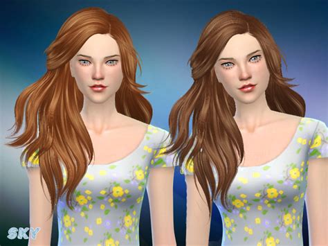 The Sims Resource Hair 281Annie By Skysims Sims 4 Hairs