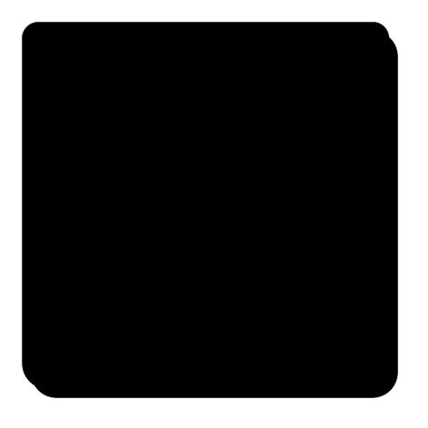 Black Square Rounded Corners Clip Art At Clker Com Vector Clip Art Online Royalty Free