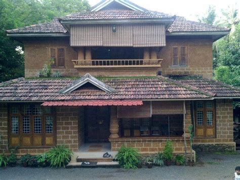 A Typical Kerala Style House Using Vettukallu A Type Of Brick