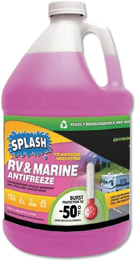 Splash 619526 Rvmarine Antifreeze 1 Gal Pink