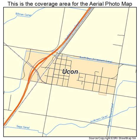 Aerial Photography Map Of Ucon Id Idaho