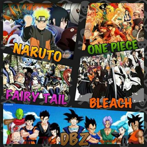 Epic Anime Crossover Naruto One Piece Fairy Tail Bleach Dragonball Z