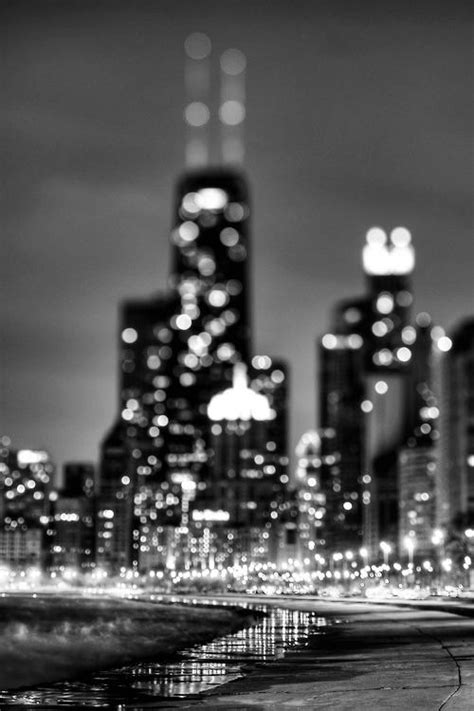 Photography Lights Black And White Landscape City City Lights