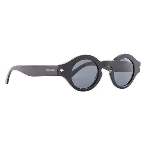 Giorgio Armani Round Sunglasses Black Sunglasses Giorgio Armani Eyewear Avvenice
