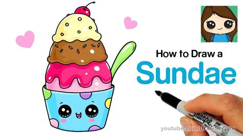 Https://tommynaija.com/draw/art For Kids How To Draw A Ice Cream Sundae