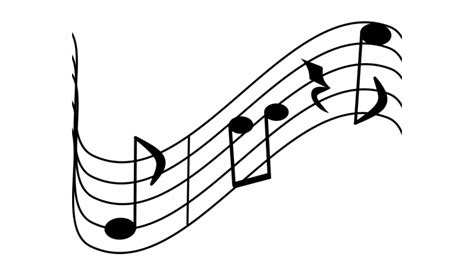Music Notes Clipart Black And White Png Free Black And White Music