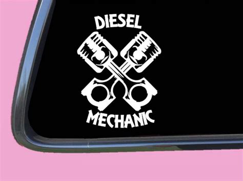 Diesel Mechanic Sticker Decal Tp 1361 6 Inch Truck Pistons Etsy