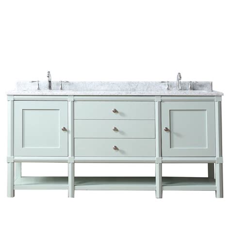 The polished yet casual feel of the seal harbor bath vanity is quintessential martha stewart. Martha Stewart Living Sutton 72 in. W x 22 in D Vanity in ...