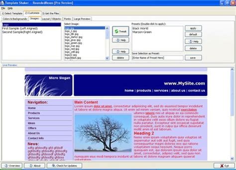 People watch a lot of video these days, so it's tough to stand out from the crowd. Screenshot, Review, Downloads of Freeware Template Shaker