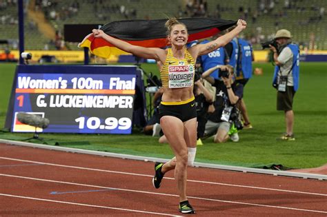 european championships gina lückenkemper sprintet sensationell zu 100