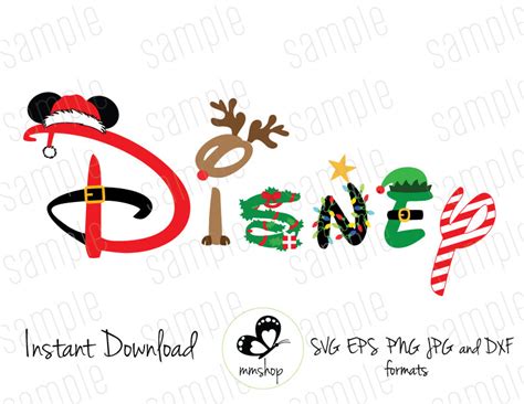 Download Disney Christmas Instant Download SVG FILES | Etsy