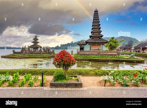 Pura Ulun Danu Temple On A Lake Beratan On Bali Indonesia Stock Photo Alamy