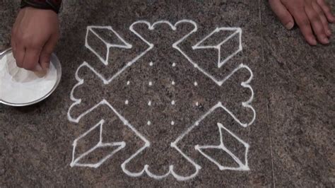 Simple And Easy Rangoli Design Simple Dot Rangoli For Beginners With 8