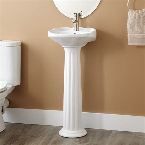 Rated 5 out of 5 stars. Victorian Ultra-Petite Porcelain Pedestal Sink - Bathroom ...