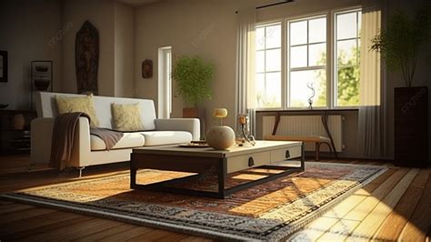 Living Room Table Window Background Living Room Table Carpet