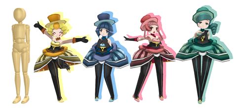 Mmd Plus Size Battle Chatelaine Chibi Pack Dl By Catty Mintgum On