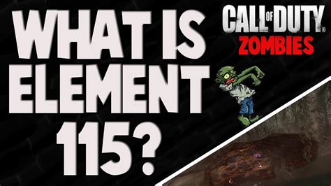 What Is Element 115 Call Of Duty Zombies Storyline Waw Bo1 Bo2