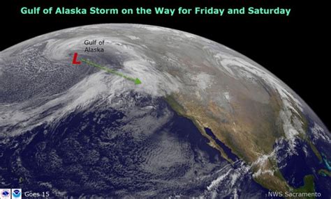 Gulf Of Alaska Storm For California Friday Saturday 6 12 Of Snow