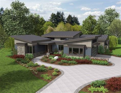 This ranch house plan contains three bedrooms and two full bathrooms in its 2,854 square feet. U Shaped Courtyard House Plans | House Plan of the Week ...