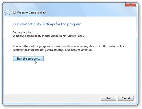 Run Or Install Programs In Windows 7 Compatibility Mode