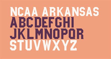 Ncaa Arkansas Razorback Free Font What Font Is