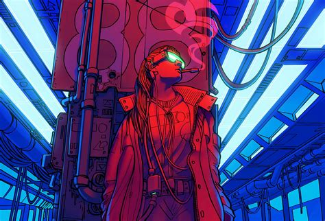 Sci Fi Cyberpunk Hd Wallpaper By Eric Geusz