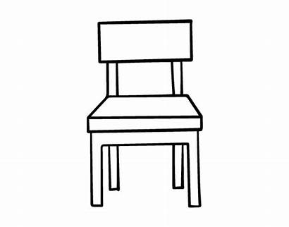 Chair Coloring Dining Pages Bookcase Living Coloringcrew