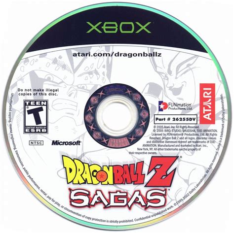 Dragon Ball Z Sagas 2005 Xbox Box Cover Art Mobygames