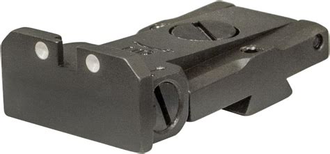 Bomar Style Fully Adjustable White Dot Rear Sight Sports