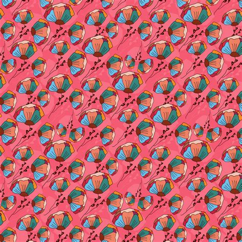 Floral Seamless Pattern Free Stock Photo Public Domain