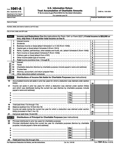 Irs Form 1041 Fillable Pdf Printable Forms Free Online
