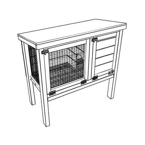 DIY Rabbit Hutch For Outdoor And Indoor PDF TheDIYPlan