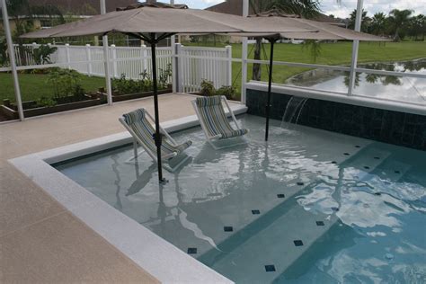 Modern Pool With Sun Shelf All Aqua Pools