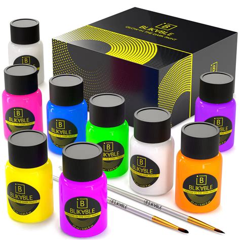 Glow In The Dark Acrylic Paint Set Cashback Rebatekey